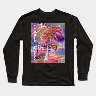 Summer Vibes, colorful Long Sleeve T-Shirt